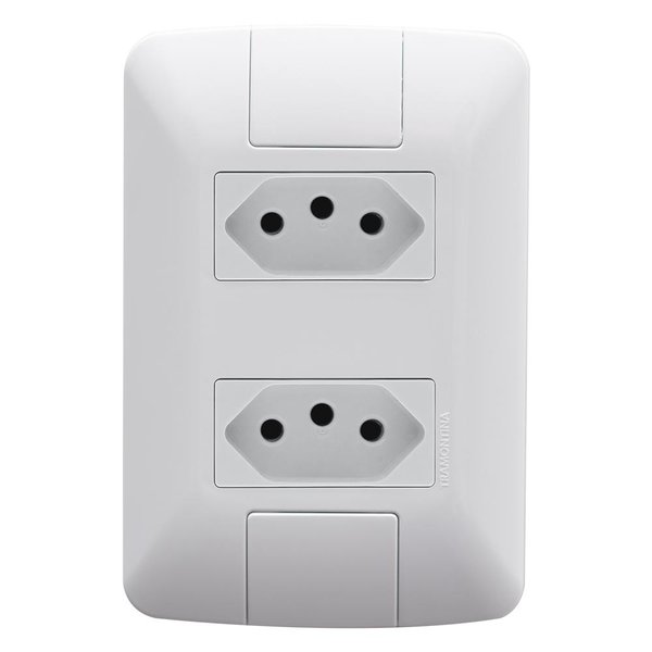 CONJUNTO TRAMONTINA ARIA 2 TOMADA 10A 2P+T BRANCO 57241/065 614998