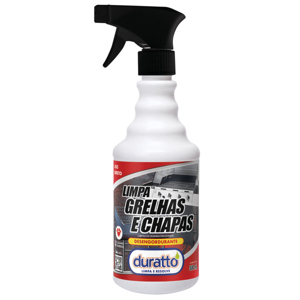 LIMPA GRELHAS E CHAPAS 500ML COM GATILHO 12460 DURATTO 725951
