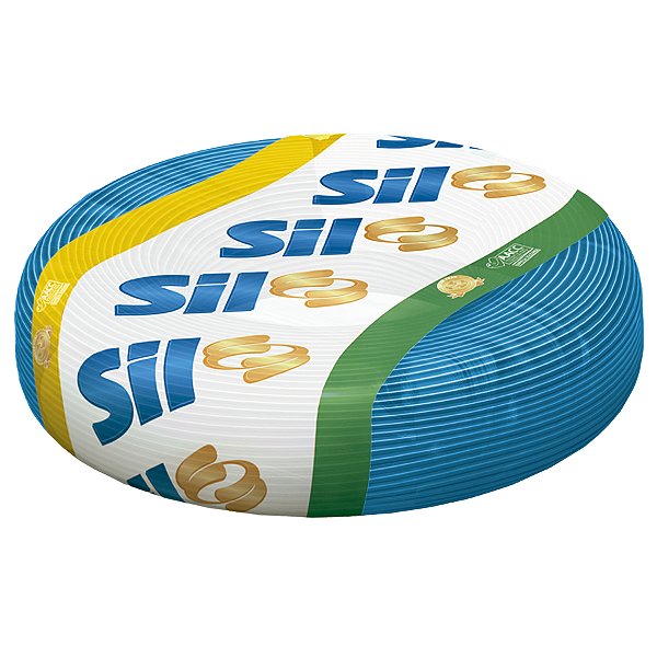FIO CABO FLEXIVEL SIL 10MM AZUL ROLO 100 METROS 258504