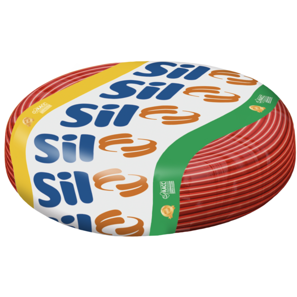 FIO CABO FLEXIVEL SIL 10MM VERMELHO ROLO 100 METROS 258490