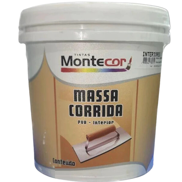 MASSA CORRIDA MONTECOR PVA 3,6L GALÃO 343676