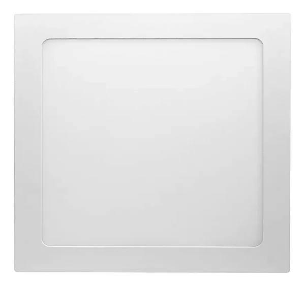 PAINEL LED BLUMENAU BRANCO EMBUTIR 24W 3000K QUADRADO LUZ AMARELO BIVOLT 572195