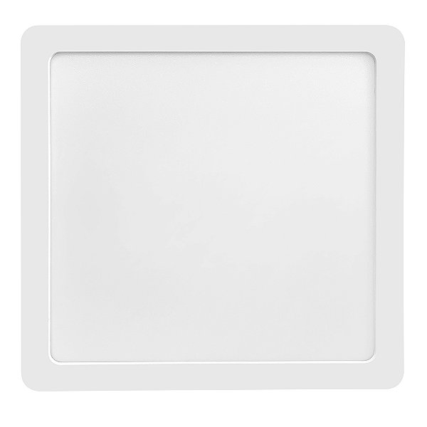 PAINEL LED BLUMENAU BRANCO SOBREPOR 18W 3000K QUADRADO BIVOLT LUZ AMARELO 572241