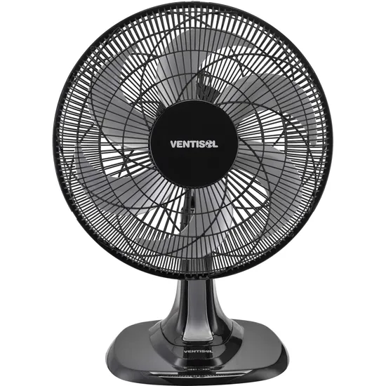 VENTILADOR DE MESA VENTISOL 40CM 6PÁS TURBO PRETO 127V 550 401650