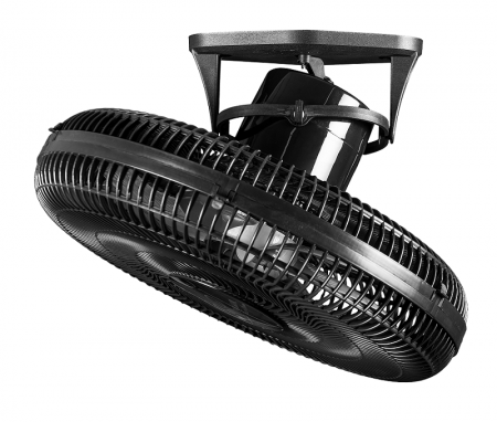 VENTILADOR DE TETO VENTIDELTA 50CM 360º BIVOLT PRETO 76-5432 GRADE DE PVC 76-5432 766623