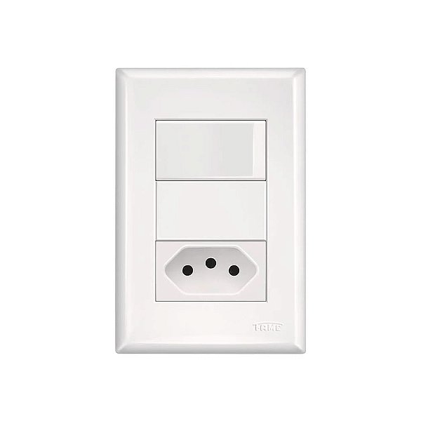 CONJUNTO FAME EVIDENCE COM PLACA 1 SIMPLES 1 TOMADA 10A 3889 584819