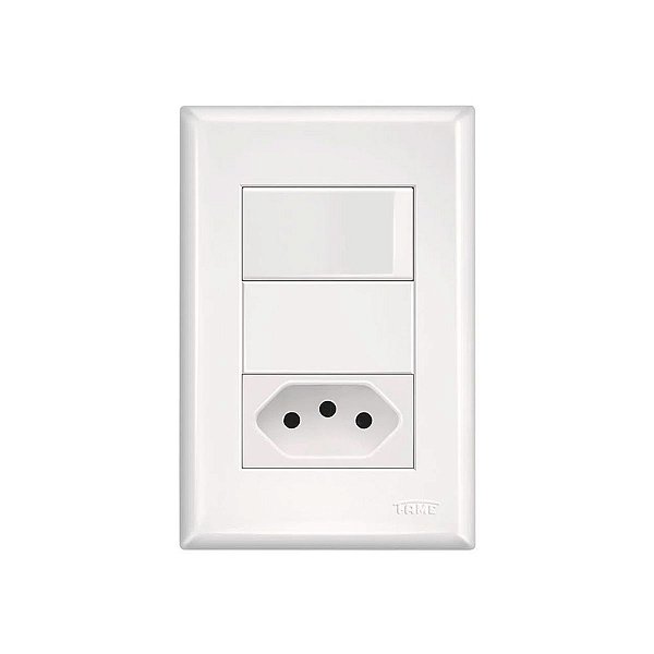 CONJUNTO FAME EVIDENCE COM PLACA 1 SIMPLES 1 TOMADA 20A 2918 486973