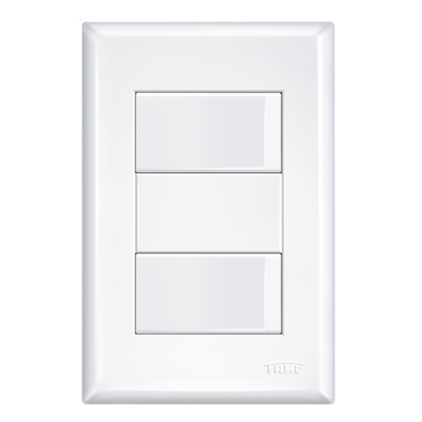 CONJUNTO FAME EVIDENCE COM PLACA 2 SIMPLES 16A 2904 BRANCO 487163