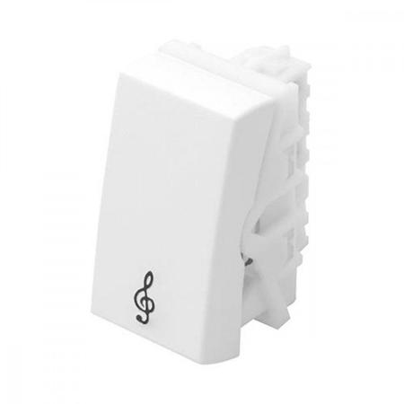 CONJUNTO FAME EVIDENCE SEM PLACA MÓDULO INTERRUPTOR CAMPAINHA 16A 2866 BRANCO 487244