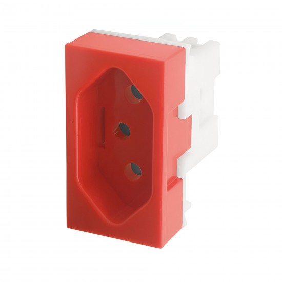 CONJUNTO FAME EVIDENCE SEM PLACA MÓDULO TOMADA 10A VERMELHO 2373 487228