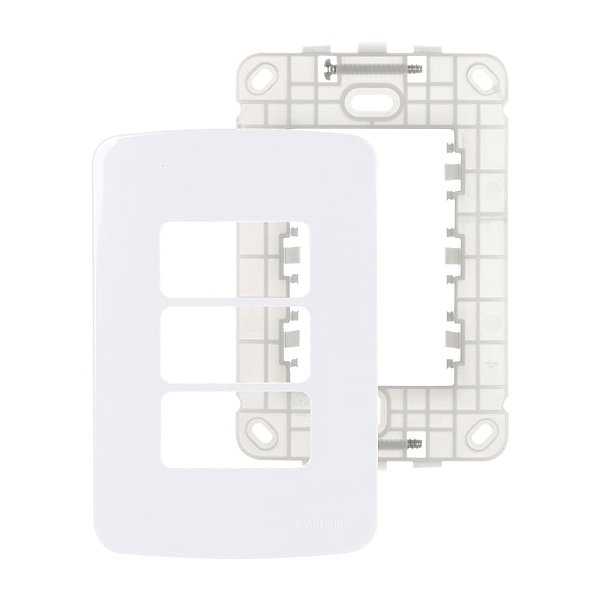 PLACA MARGIRIUS B3 4X2 3P C/S PA019434 BRANCO 672920