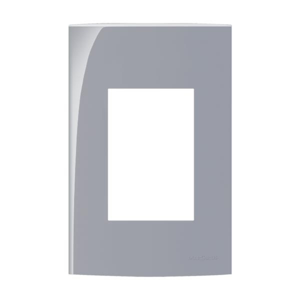 PLACA MARGIRIUS SLEEK 4X2 3 MÓDULO S/S PA015841 GRIS 673374
