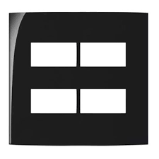 PLACA MARGIRIUS SLEEK 4X4 4 MÓDULO S/S PA015909 EBONY/PRETO 673471