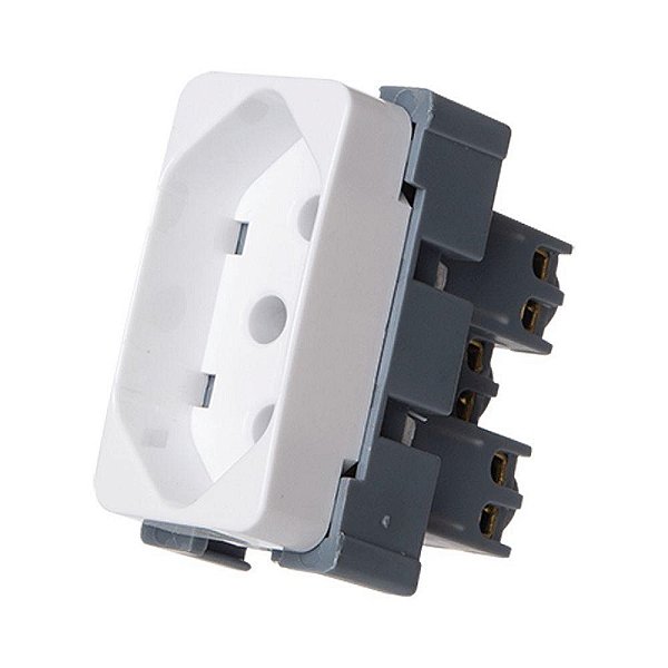 CONJUNTO MARGIRIUS B3 MÓDULO TOMADA 2P+T 20A PA019417 BRANCO 673064