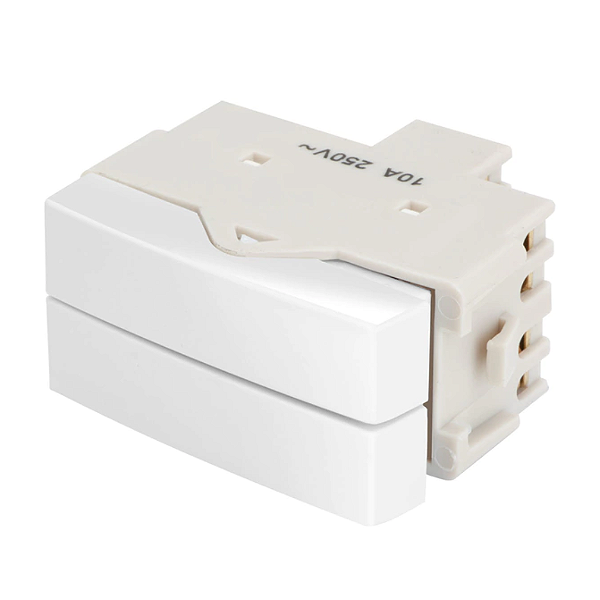 CONJUNTO MARGIRIUS SLEEK MÓDULO INTERUPTOR PARALELO.DUPLO PA017840 BRANCO 673293