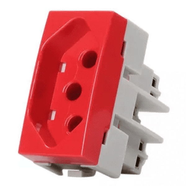 CONJUNTO MARGIRIUS SLEEK MÓDULO TOMADA 20A PA015918 VERMELHO 675539