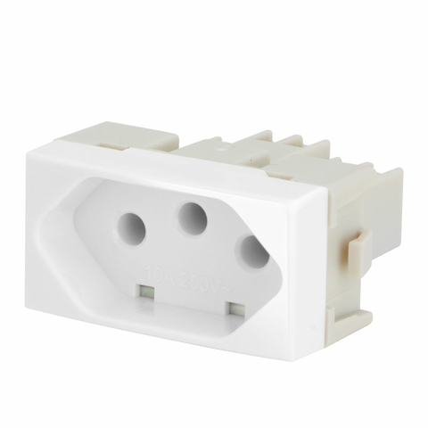 CONJUNTO MARGIRIUS SLEEK MÓDULO TOMADA 20A PA016048 BRANCO 673129