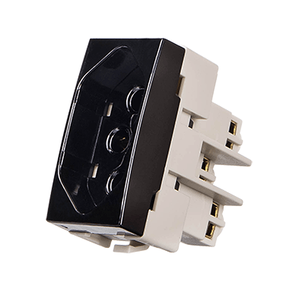 CONJUNTO MARGIRIUS SLEEK MÓDULO TOMADA 20A PA016820 EBONY/PRETO 675610