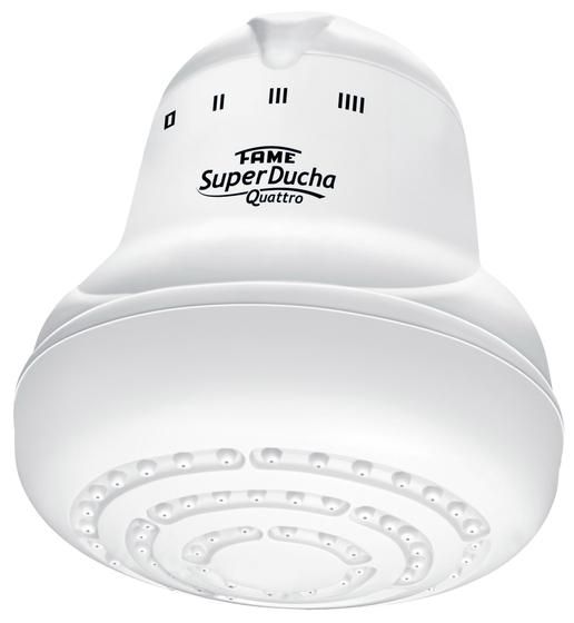 DUCHA FAME SUPER BRANCO 220V 4TEMPERATURA SEM BRAÇO 2180520 181501