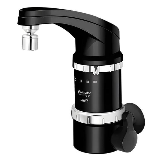 TORNEIRA ELÉTRICO FAME ELEGANCE 4TEMPERATURA 220V PAREDE PRETO 1039952 657808
