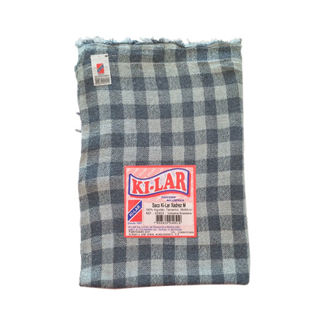 PANO/SACO XADREX 38X64 CINZA/BR KILAR K0503 697940