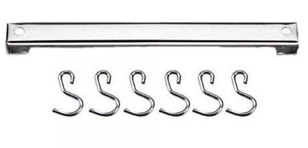 BARRA MAKINOX 60CM C/6 GANCHO INOX 7333 337552