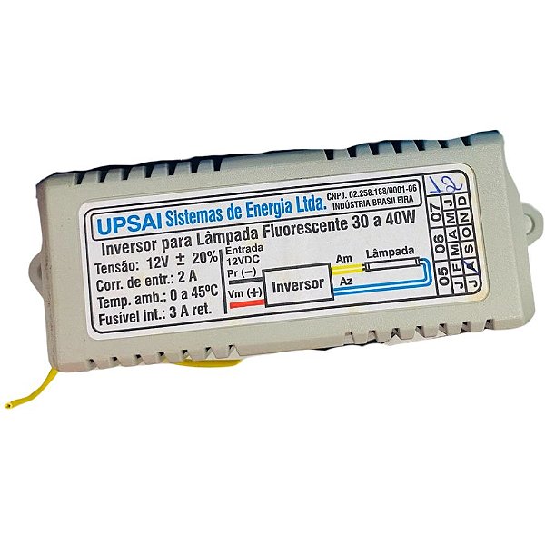 INVERSOR UPSAI 30W/40W X 12VOLTS 136468 FL*