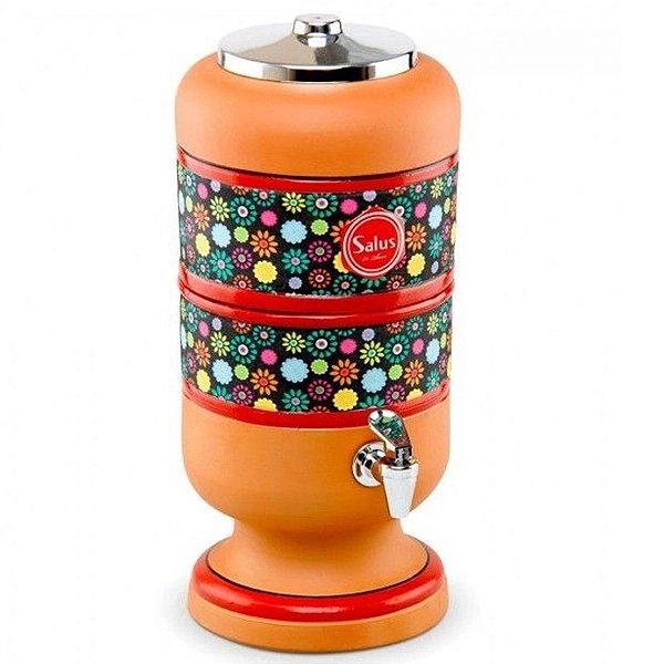 FILTRO DE BARRO SALUS TEX 2L 1503T FLOR PRETO 447447