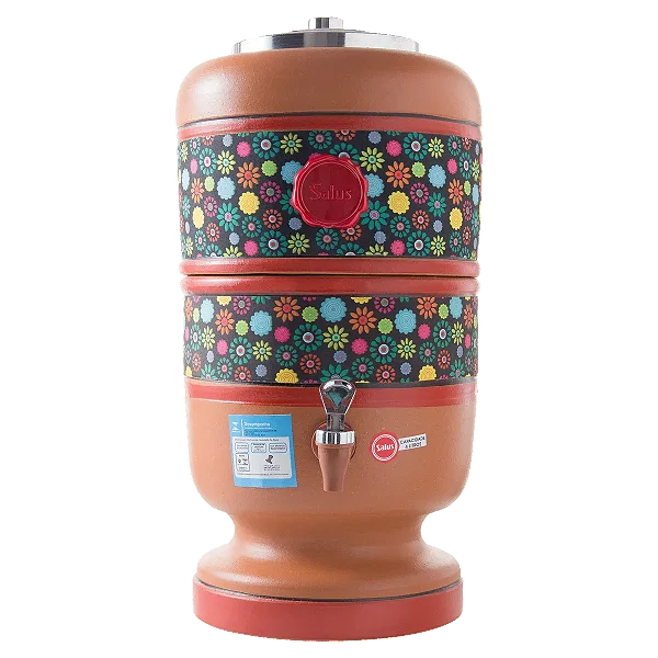 FILTRO DE BARRO SALUS TEX 4L 1506T FLOR PRETO 442194