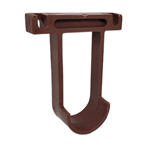 SUPORTE P&J CABIDE PLASTICO U MARROM C/2 442569