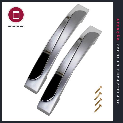 PUXADOR P&J HAMBURGO 96 ALUF/CROMADO C/2 4223 544132