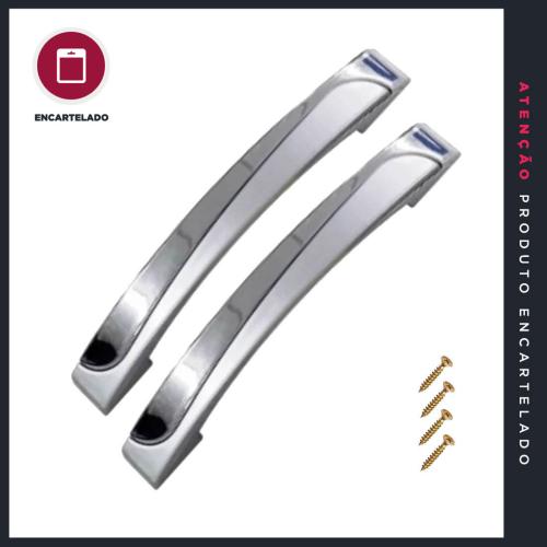 PUXADOR P&J HAMBURGO 7292FC 128MM ALUF/CROMADO 527386