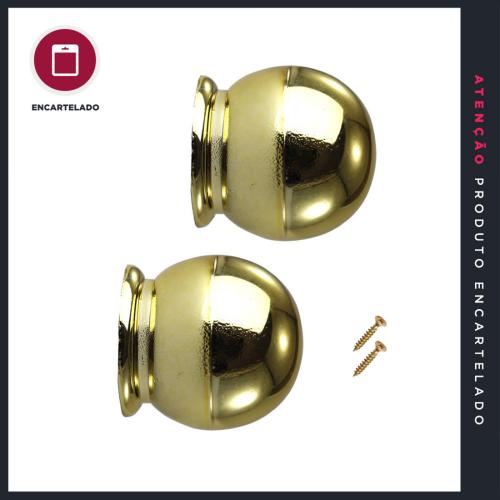 PUXADOR P&J DE BOLA GRANDE DOURADO 7310D C/2 415847