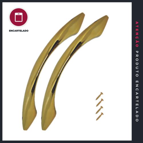 PUXADOR P&J PRINCES 160MM DOURADO ABS C/2 761613