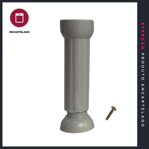 PÉ PARA ÁRMARIO GABINETE MÓVEIS P&J 130/165MM CINZA 5155JC C/1 442577