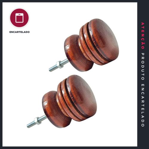 PUXADOR P&J DE MADEIRA GRANDE MOGNO 22GM C/2 423785