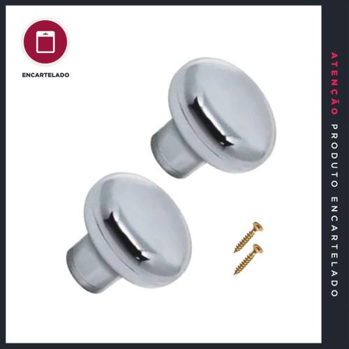 PUXADOR P&J RELAX 1FURO CROMADO 7337C C/2 442682