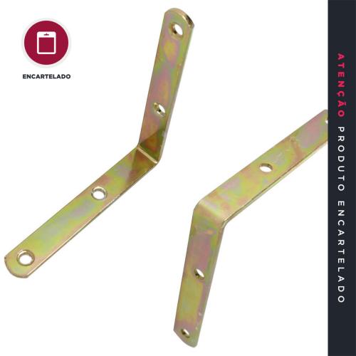 CANTONEIRA L P&J 4 BICROMATIZADO METAL C/2 CARTELA 601250