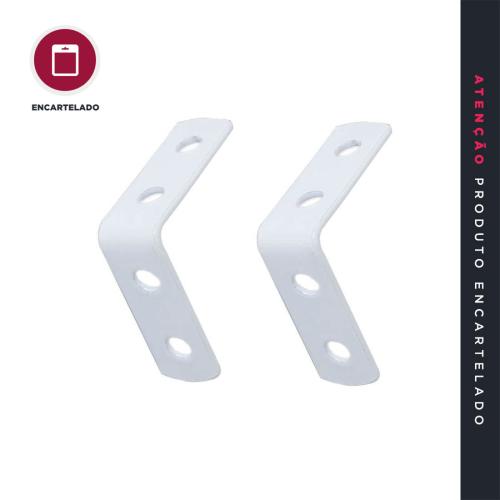 CANTONEIRA L P&J 11/2 BRANCO METAL C/2 660191