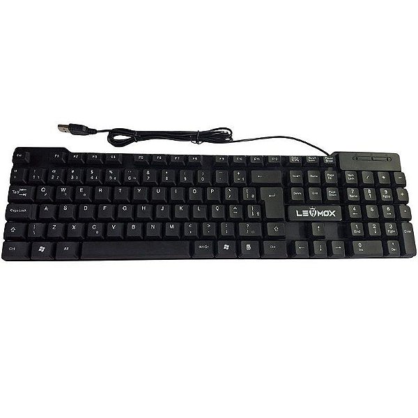 TECLADO IMPERMEAVEL C/FIO LEHMOX LEY1605 841919