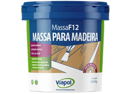 MASSA PARA MADEIRA F12 VIAPOL CEREJEIRA 1,65KG 260800