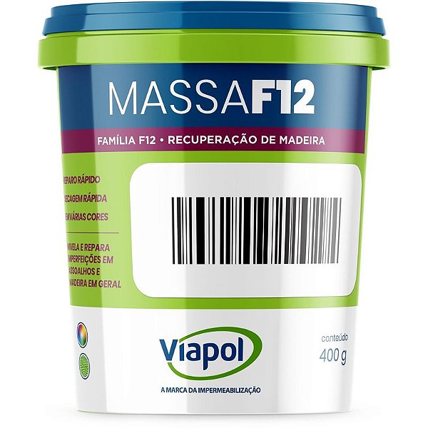MASSA PARA MADEIRA F12 VIAPOL IMBUIA 400GRS 132241