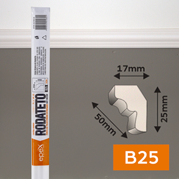RODATETO EPEX MOLDURA BARRA/PERFIL C/2METROS B25 C/2 FBB0B25 608459