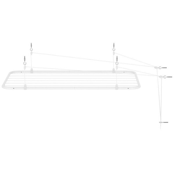 VARAL DE TETO BRASFORMA 90X56 BRANCO 9056 835439