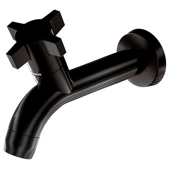 TORNEIRA PARA PIA LONGA 1132 F64 PRETO FITT 7111102 LORENZETTI 730815