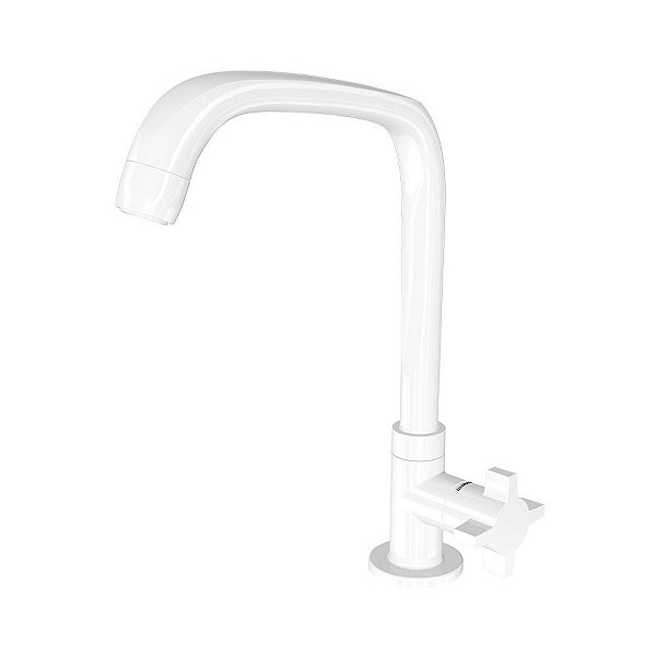 TORNEIRA PARA PIA MESA 1167 F64 BRANCO FITT 7111092 LORENZETTI 622591