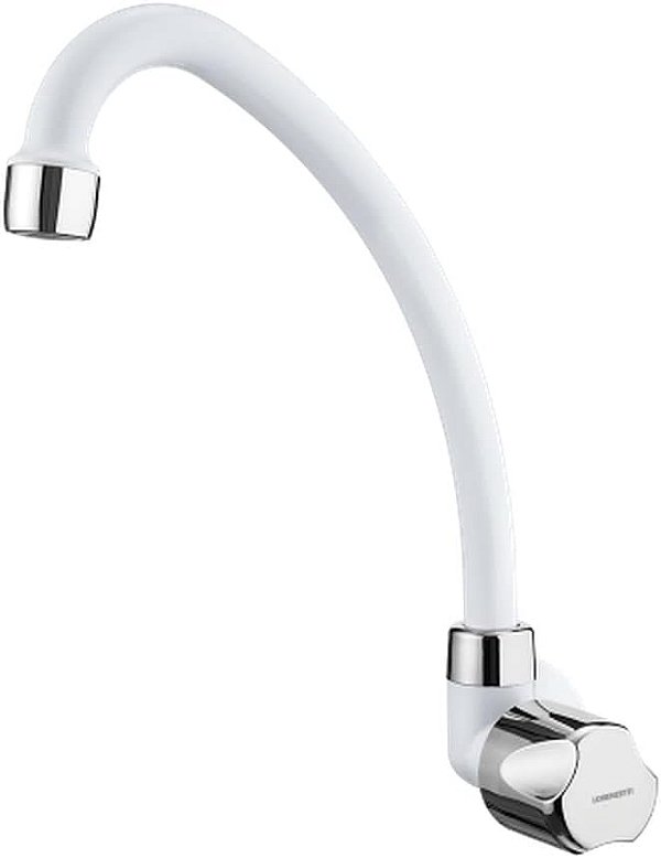 TORNEIRA PARA PIA PARDE 1168 F27 BRANCO/CROMADO 7111059 LORENZETTI 730874