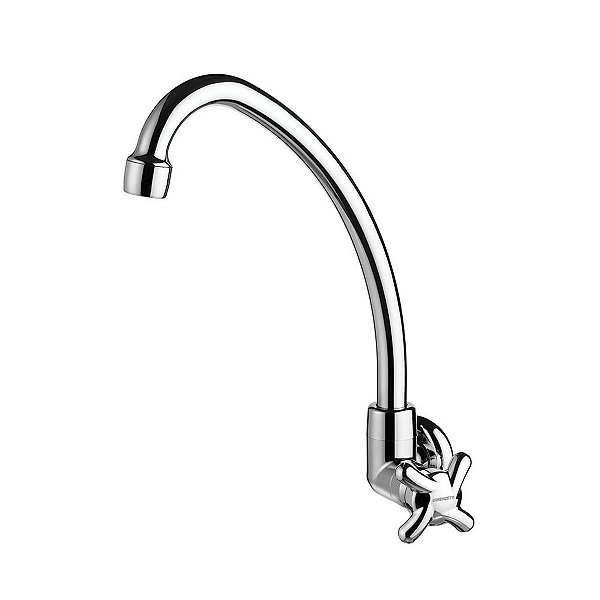 TORNEIRA BICA MOVÉL PAREDE PLÁSTICO 1168 F34 CROMADO 7111010 LORENZETTI 472042