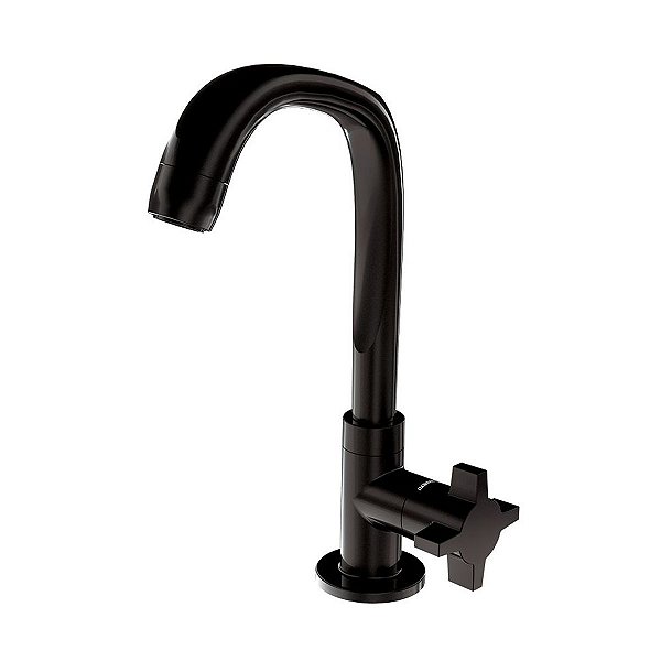 TORNEIRA PARA LAVATÓRIO PLÁSTICO 1195 F64 PRETO FITT 7110057 LORENZETTI 622567