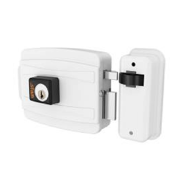 FECHADURA STAM ELÉTRICA BRANCO CILÍNDRICO 40MM FORA 360708